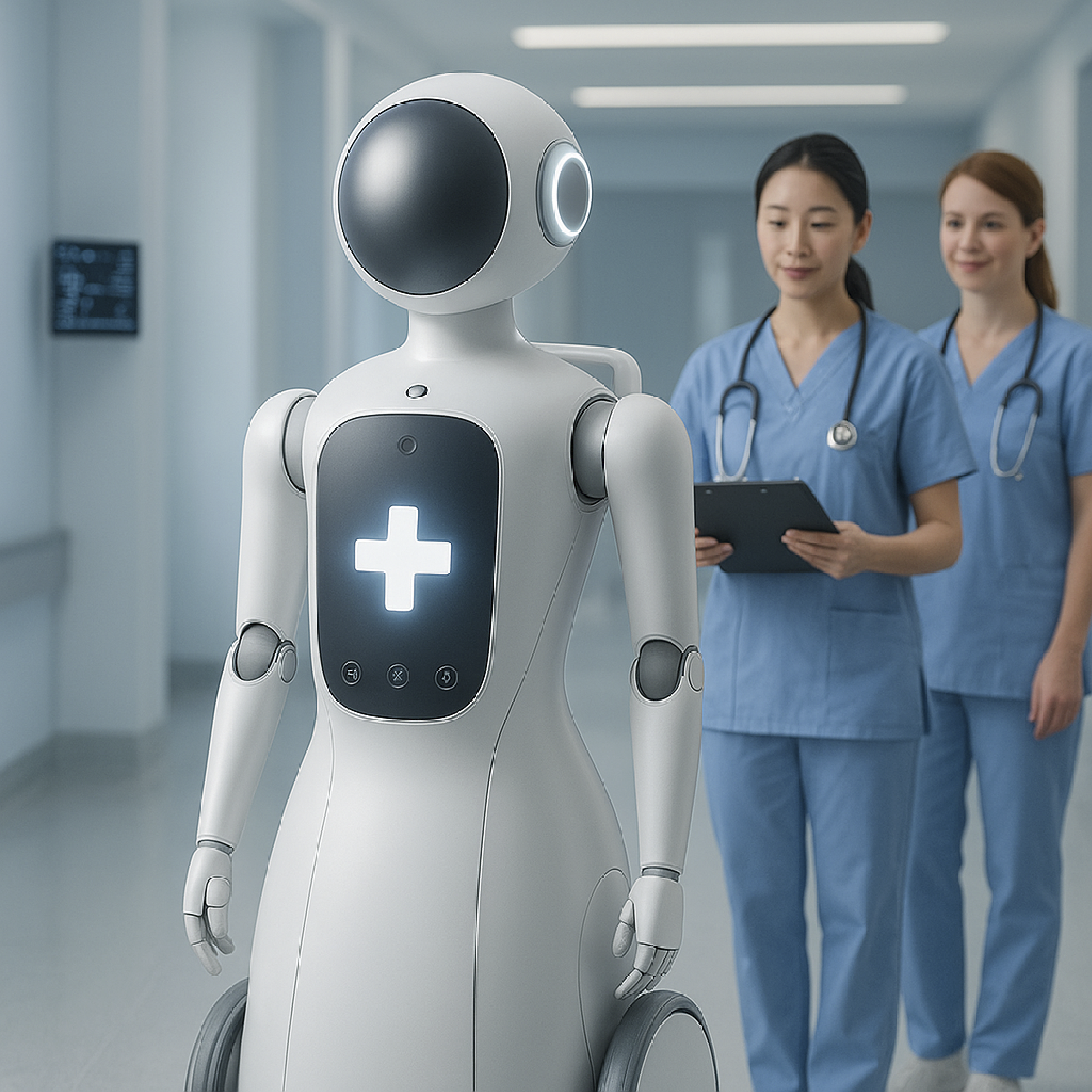 병원에서의 인간과의 상호작용 작업수행